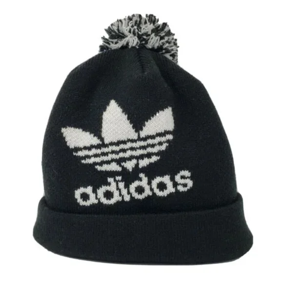 Adidas Originals Pom II Beanie Black & White Hat Los Angeles Kings Beanies, Kings Knit Hats, Winter Hats main image 3
